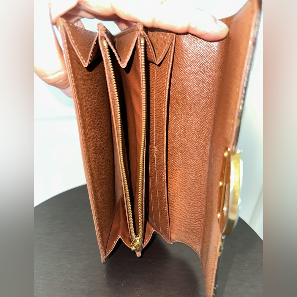 Louis Vuitton Monogram Etoile Portefeuille Sarah Wallet Dust Bag Box Authentic - Picture 10 of 14